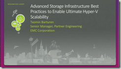 vir207 - Txomin Barturen - Advanced Storage Infrastructure Best Practices to Enable Ultimate Hyper-V Scalability