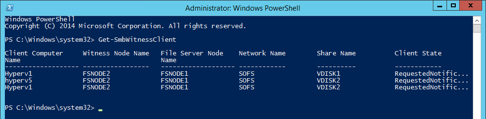 Get-SmbWitnessClient
