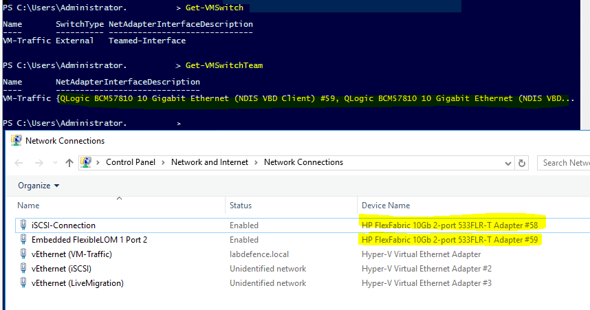 SET-TEAM on Hyper-VHost