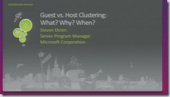 wsv315 - Steven Ekren, Symon Perriman - Guest vs. Host Clustering What, When, and Why