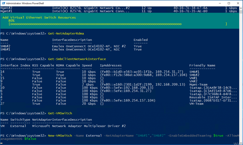 Switch Embedded Teaming - SET - 003