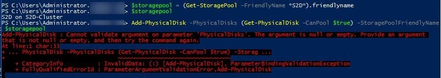 try to add NVMe to StoragePool